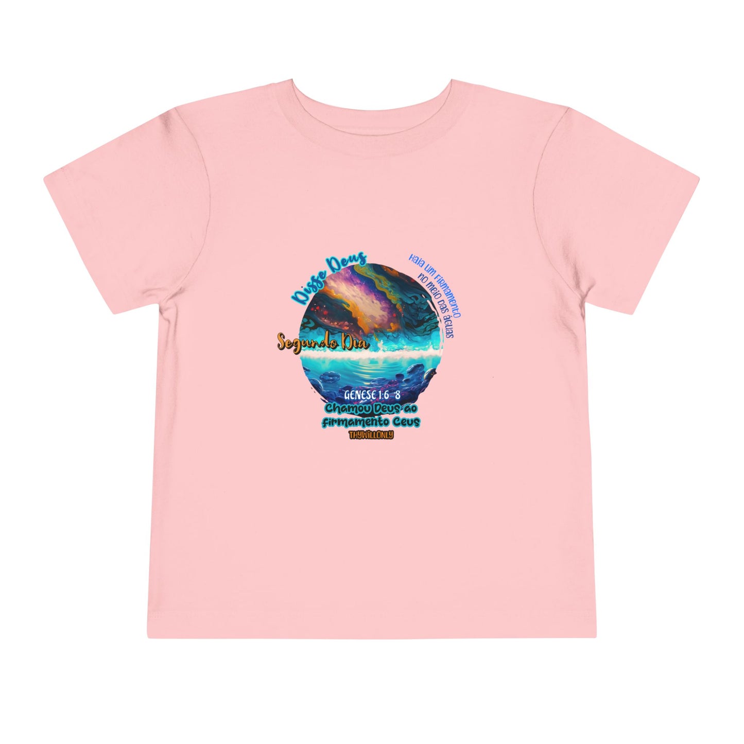Camiseta Infantil – Dia 2 da Criação: Céu Acima, Águas Abaixo