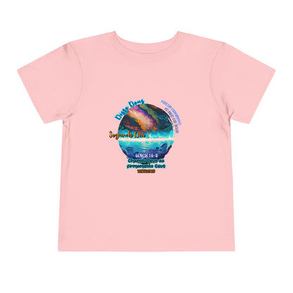 Camiseta Infantil – Dia 2 da Criação: Céu Acima, Águas Abaixo