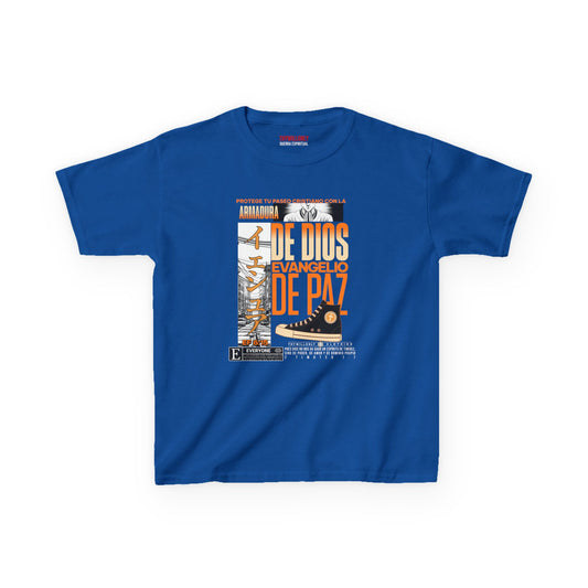 Efesios 6:15 - Camiseta Juvenil: Calzado del Evangelio de la Paz – Armadura de Dios
