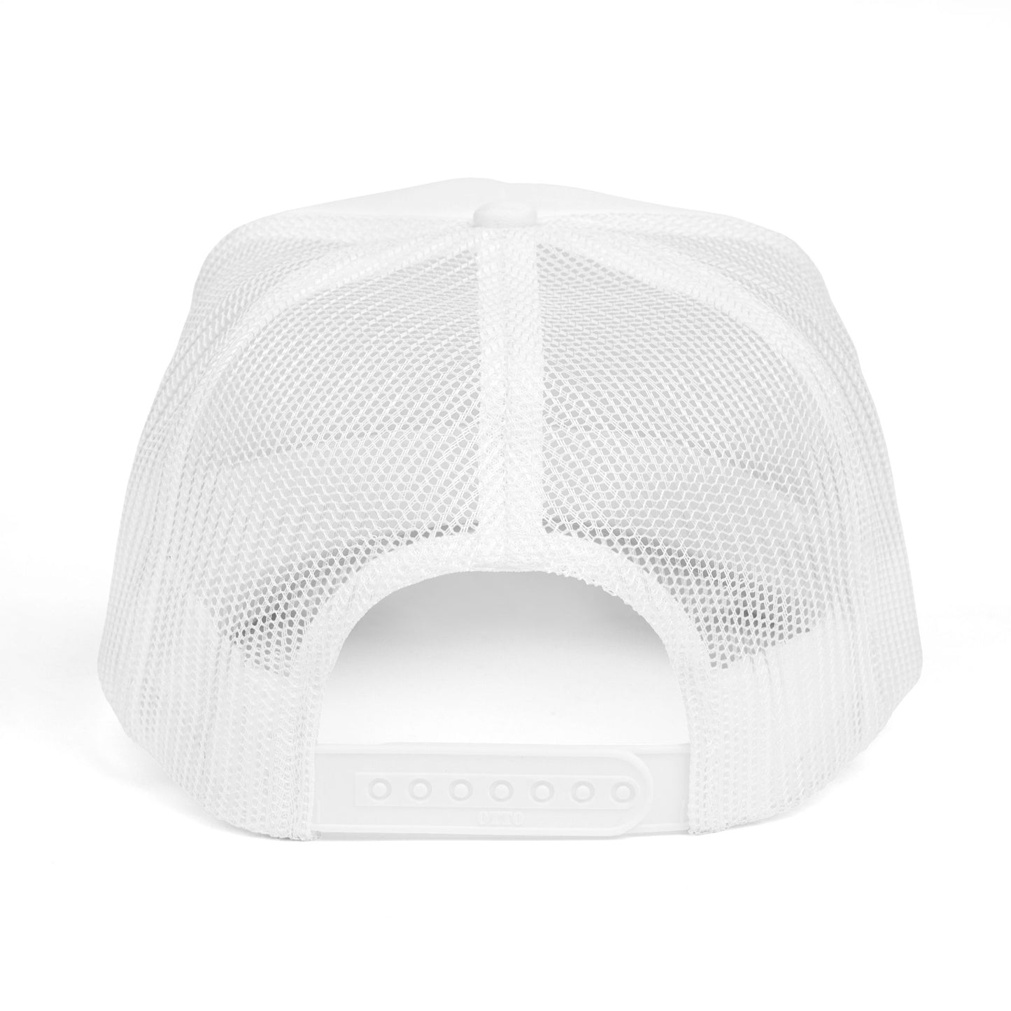 YHWH Foam Trucker Hat – Black Letter Edition