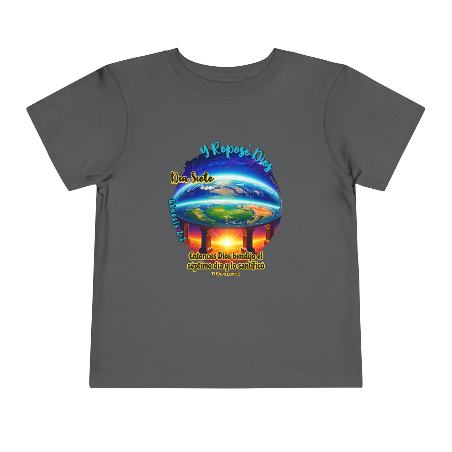 Día 7 de la Creación - Camiseta Infantil: Dios Descansó