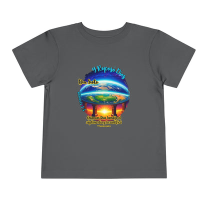 Día 7 de la Creación - Camiseta Infantil: Dios Descansó