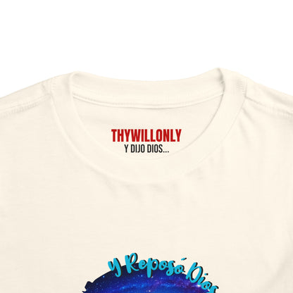 Día 7 de la Creación - Camiseta Infantil: Dios Descansó