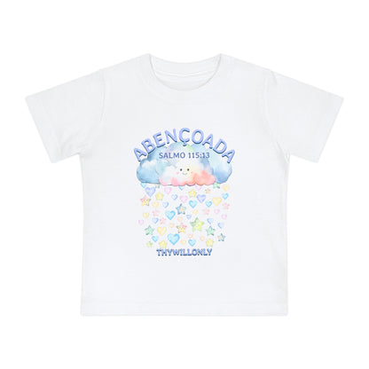 Salmo 115:13 - Camiseta de Bebê Abençoada