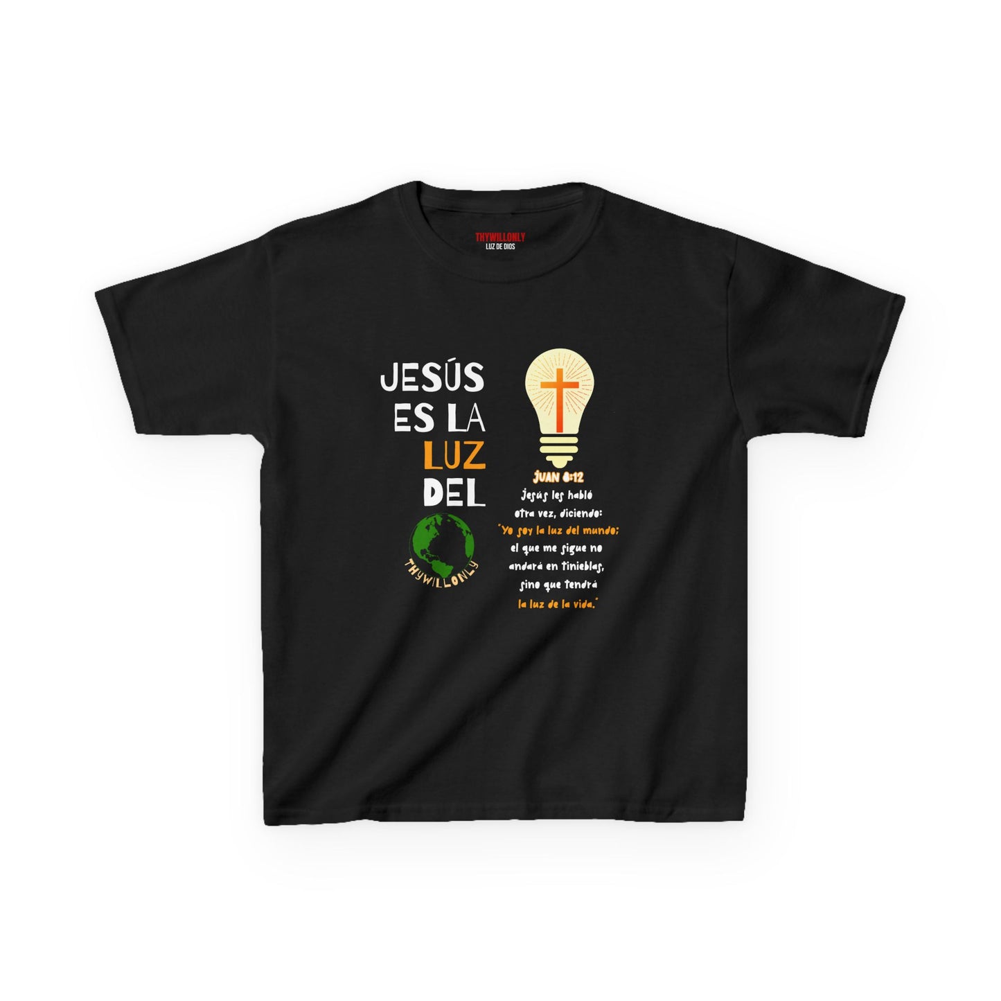 Juan 8:12 - Camiseta de Jovenes: La Luz del Mundo