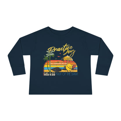 Galatians 5:22 Toddler LS Tee: Joy – Fruit of the Spirit