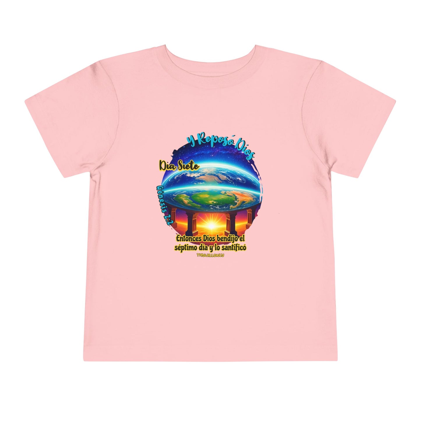 Día 7 de la Creación - Camiseta Infantil: Dios Descansó