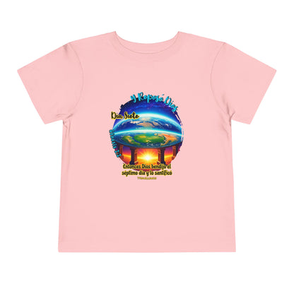 Día 7 de la Creación - Camiseta Infantil: Dios Descansó