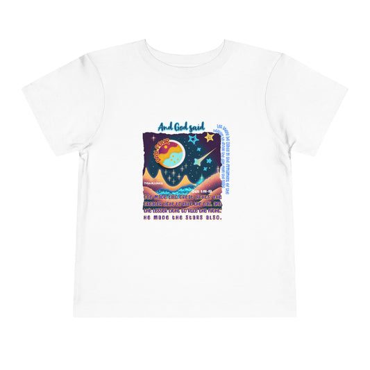 Creation Day 4 Toddler Tee: Lights in the Heavens