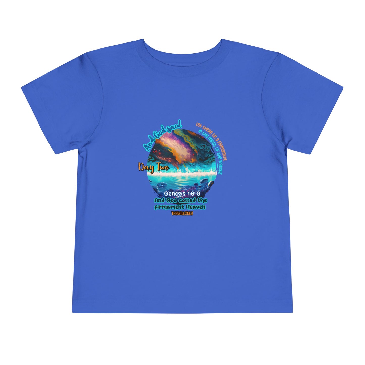 Creation Day 2 Toddler Tee: Sky Above, Waters Below