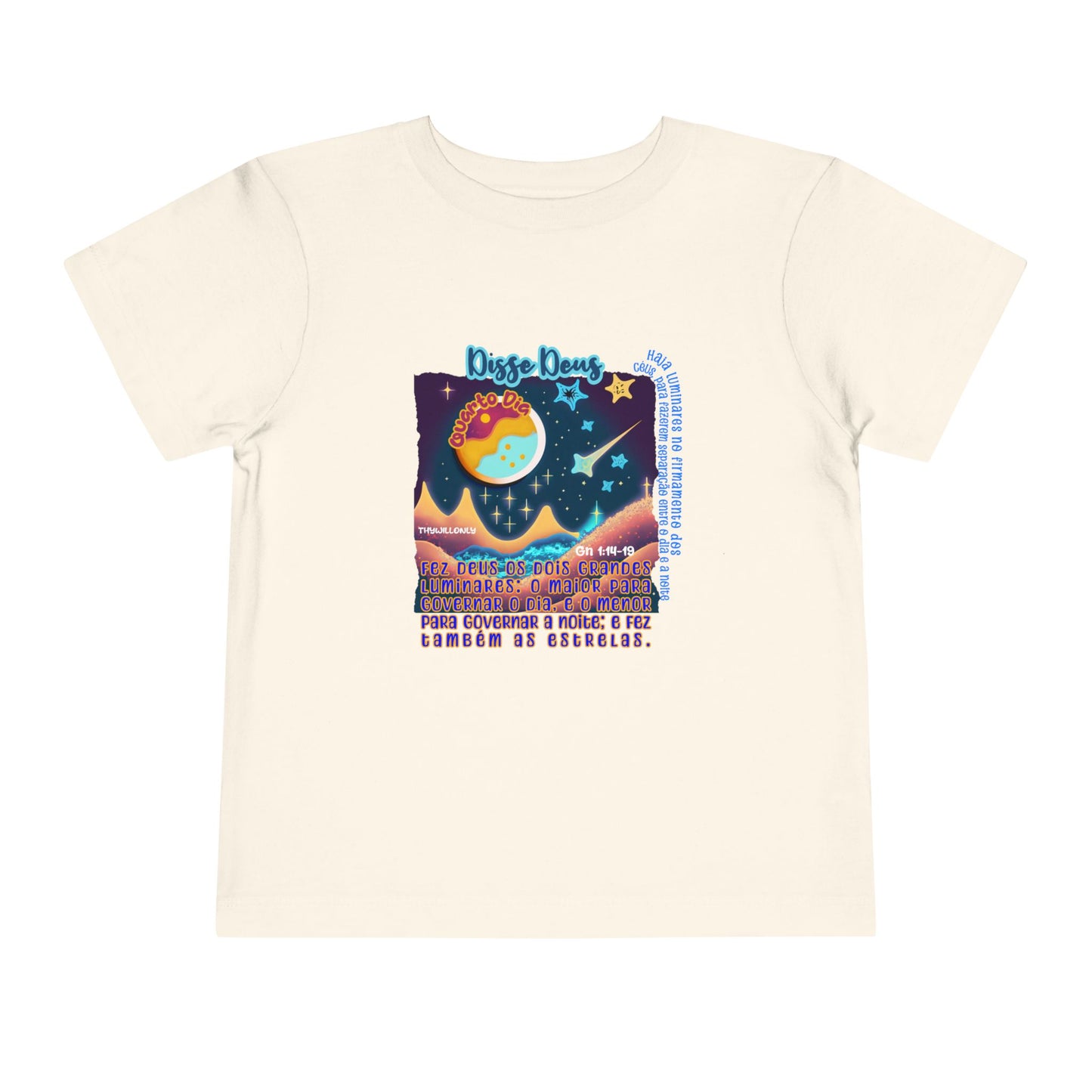 Camiseta Infantil – Dia 4 da Criação: Luzes nos Céus