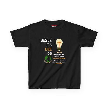 João 8:12 - Camiseta Jovenes: A Luz do Mundo