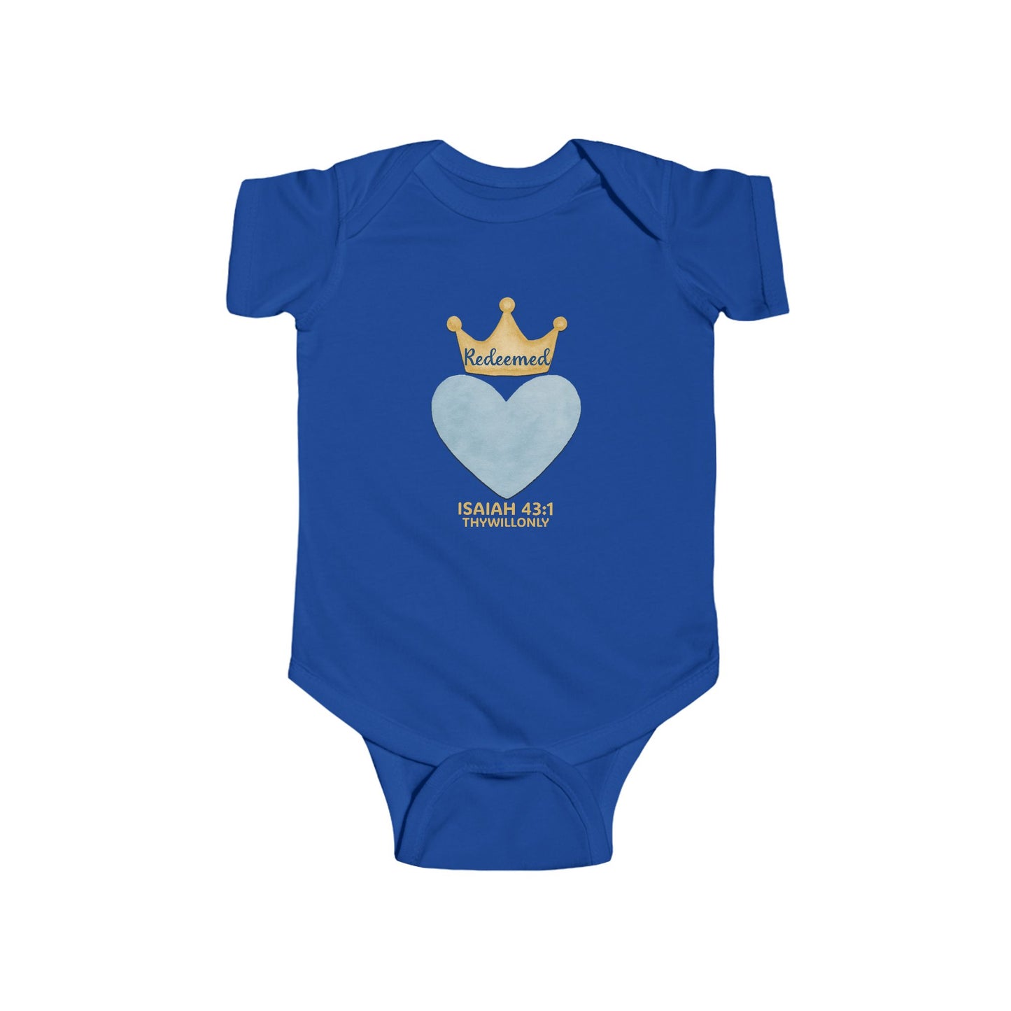 Isaiah 43:1 - Redeemed Baby Onesie
