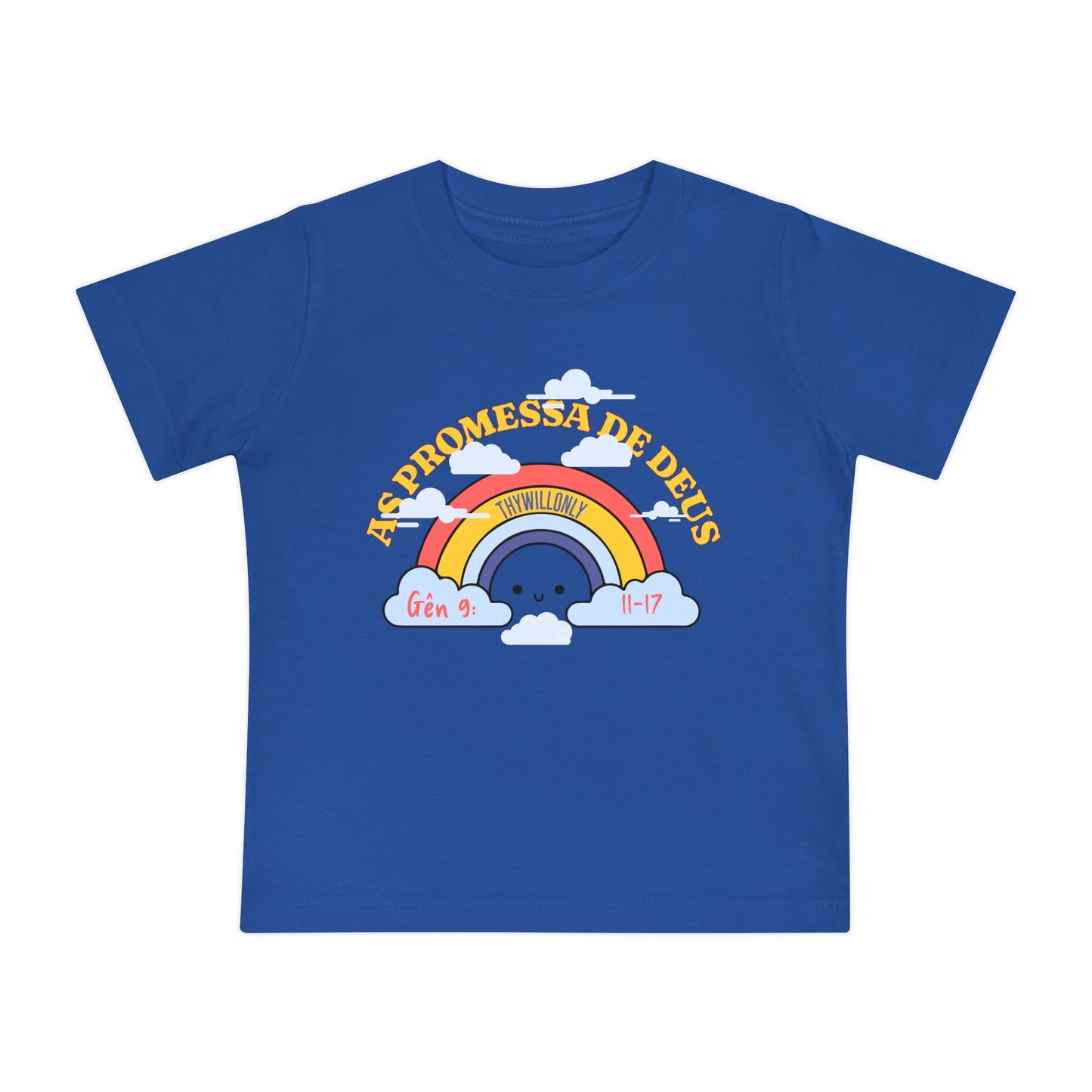Gênesis 9:11–17 - Camiseta de Bebê A Promessa de Deus