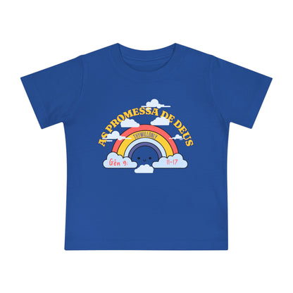 Gênesis 9:11–17 - Camiseta de Bebê A Promessa de Deus