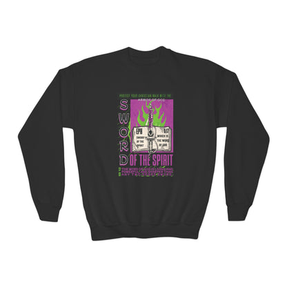 Ephesians 6:17 Youth Crewneck: Sword of the Spirit – Armor of God