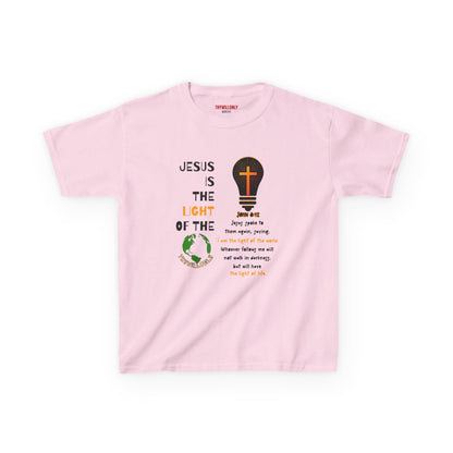 John 8:12 Kids T-Shirt: The Light of the World