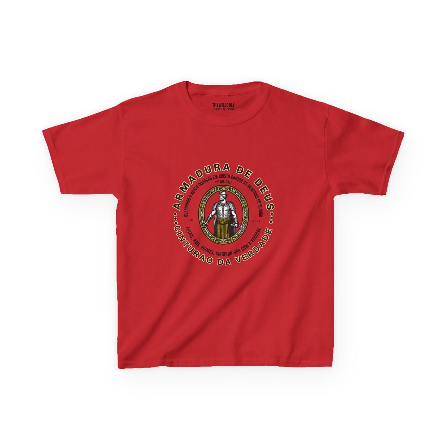 Camiseta Juvenil de Efésios 6:14: Cinto da Verdade – Armadura de Deus