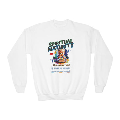 Hebrews 5:14 Kids Crewneck: Spiritual Maturity