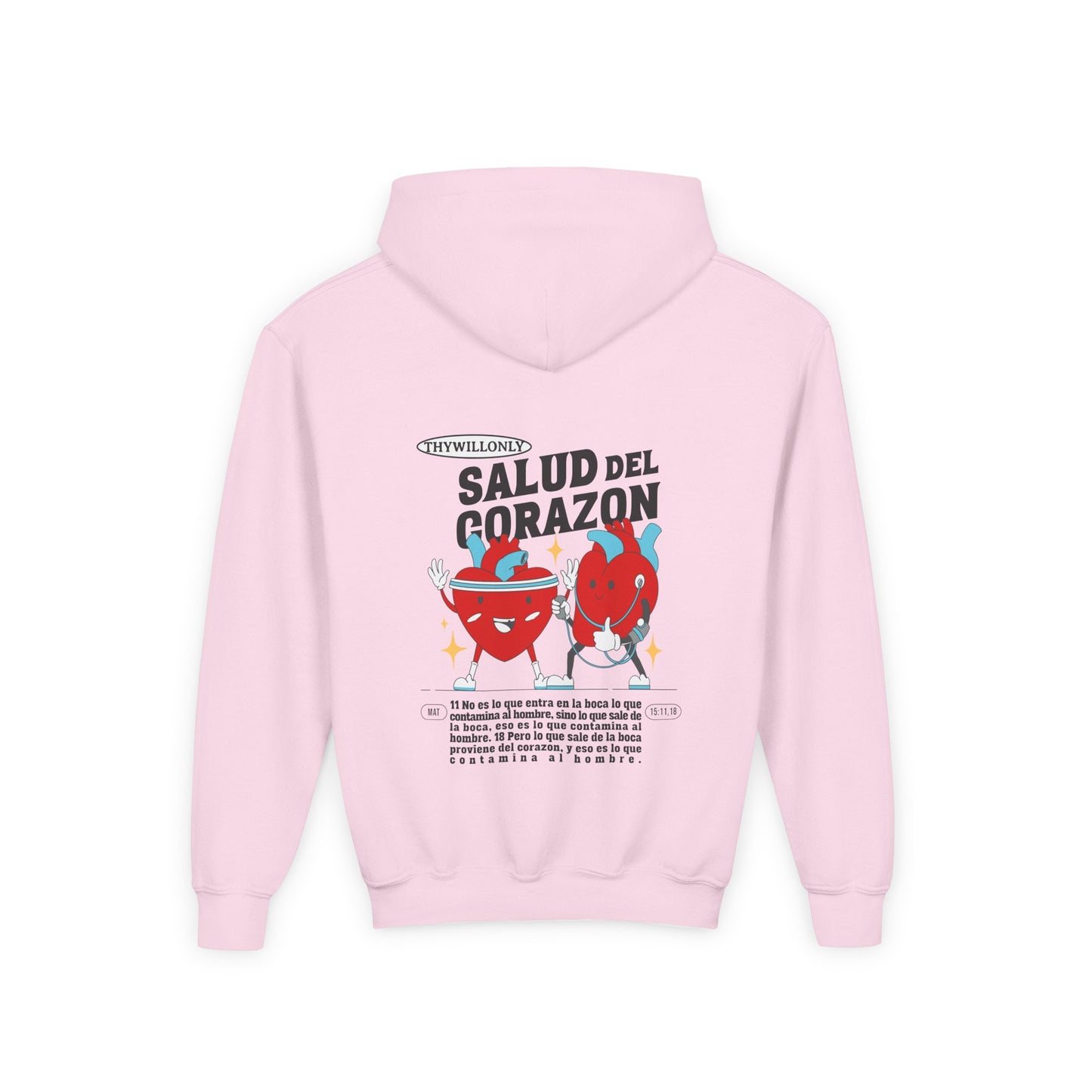 Mateo 15:11,18 - Sudadera para Niños: Las Palabras Reflejan el Corazón