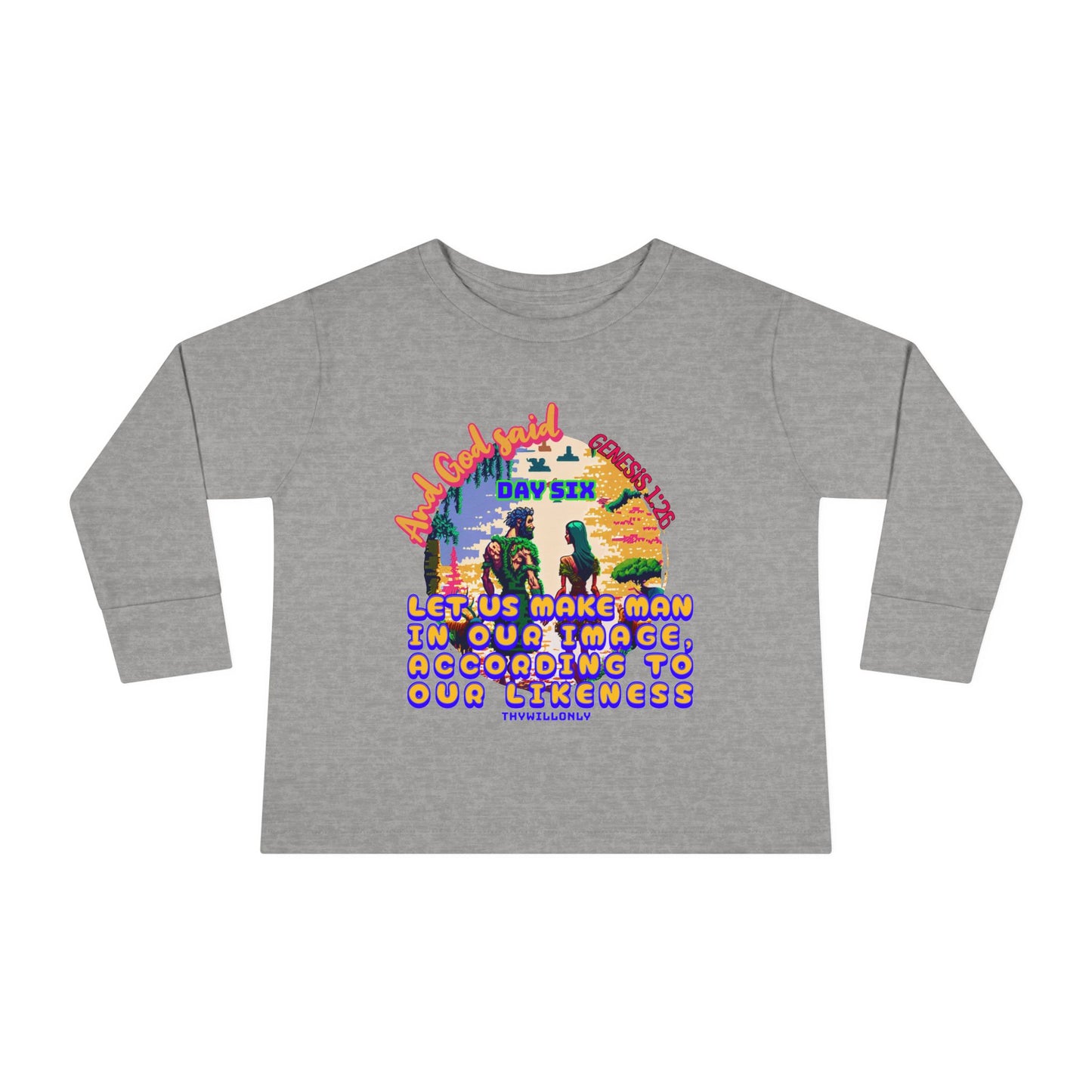 Creation Day 6 Toddler LS Tee: Made in His Image