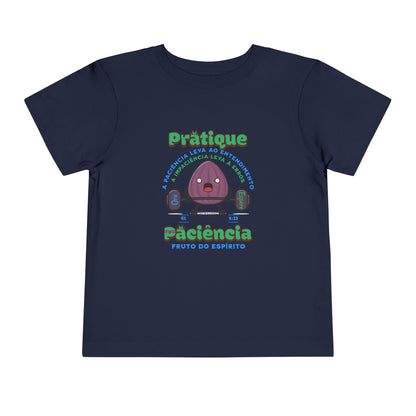 Camiseta Infantil Gálatas 5:22 – Paciência: Fruto do Espírito