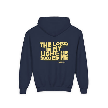 Psalm 27:1 Kids Hoodie – The Lord Is My Light