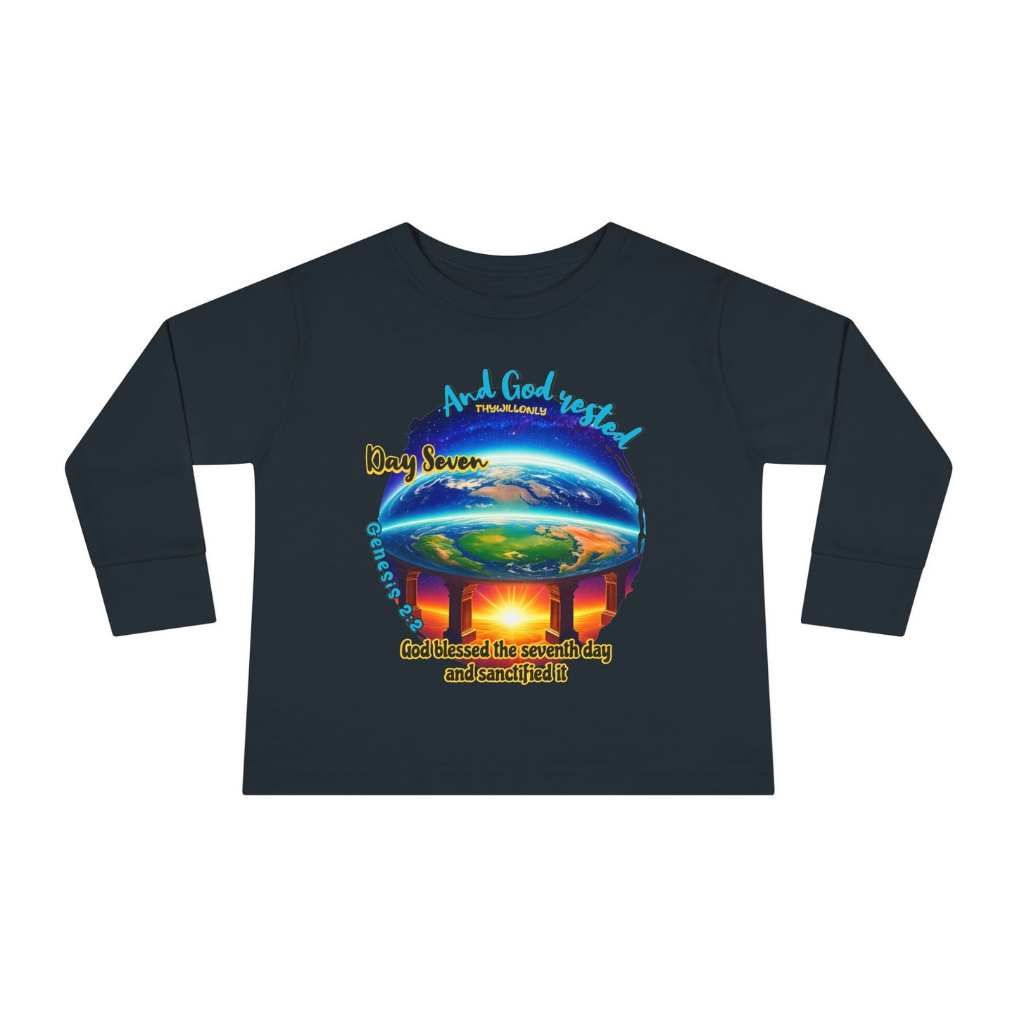 Creation Day 7 Toddler LS Tee – God Rested