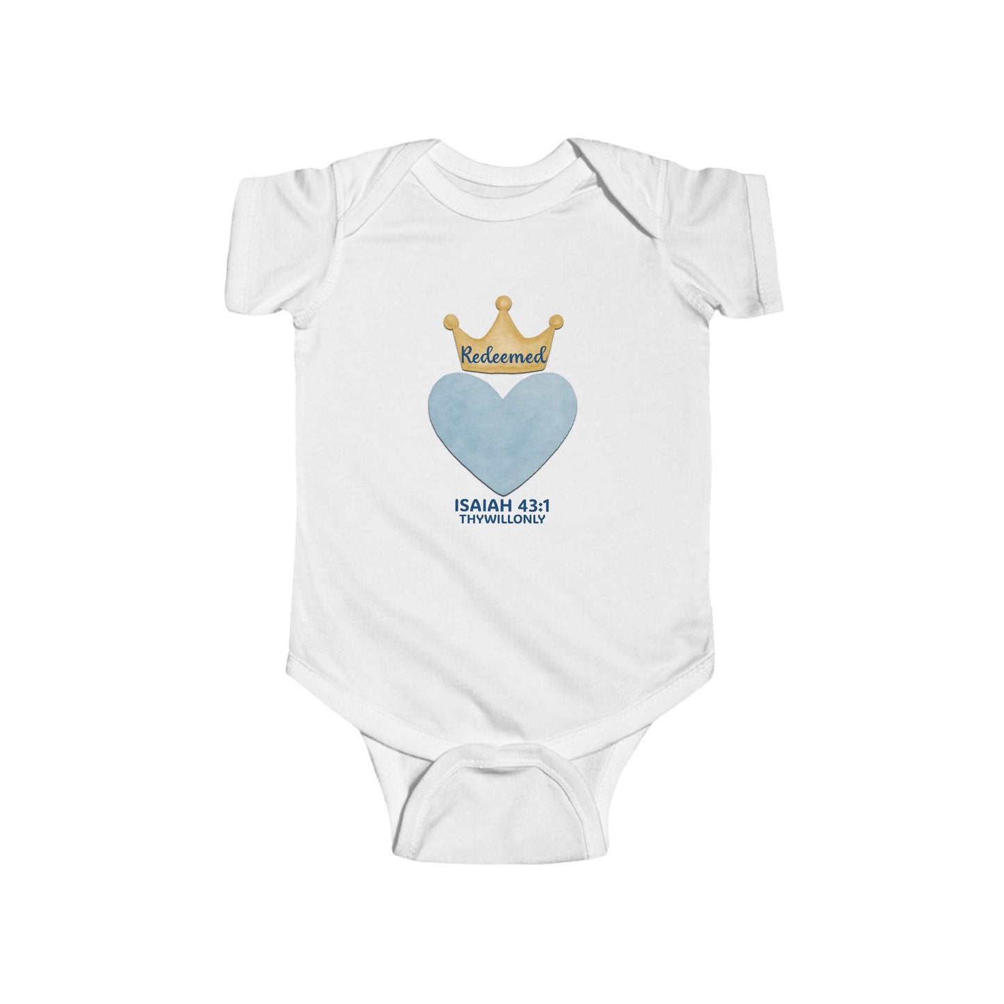 Isaiah 43:1 - Redeemed Baby Onesie