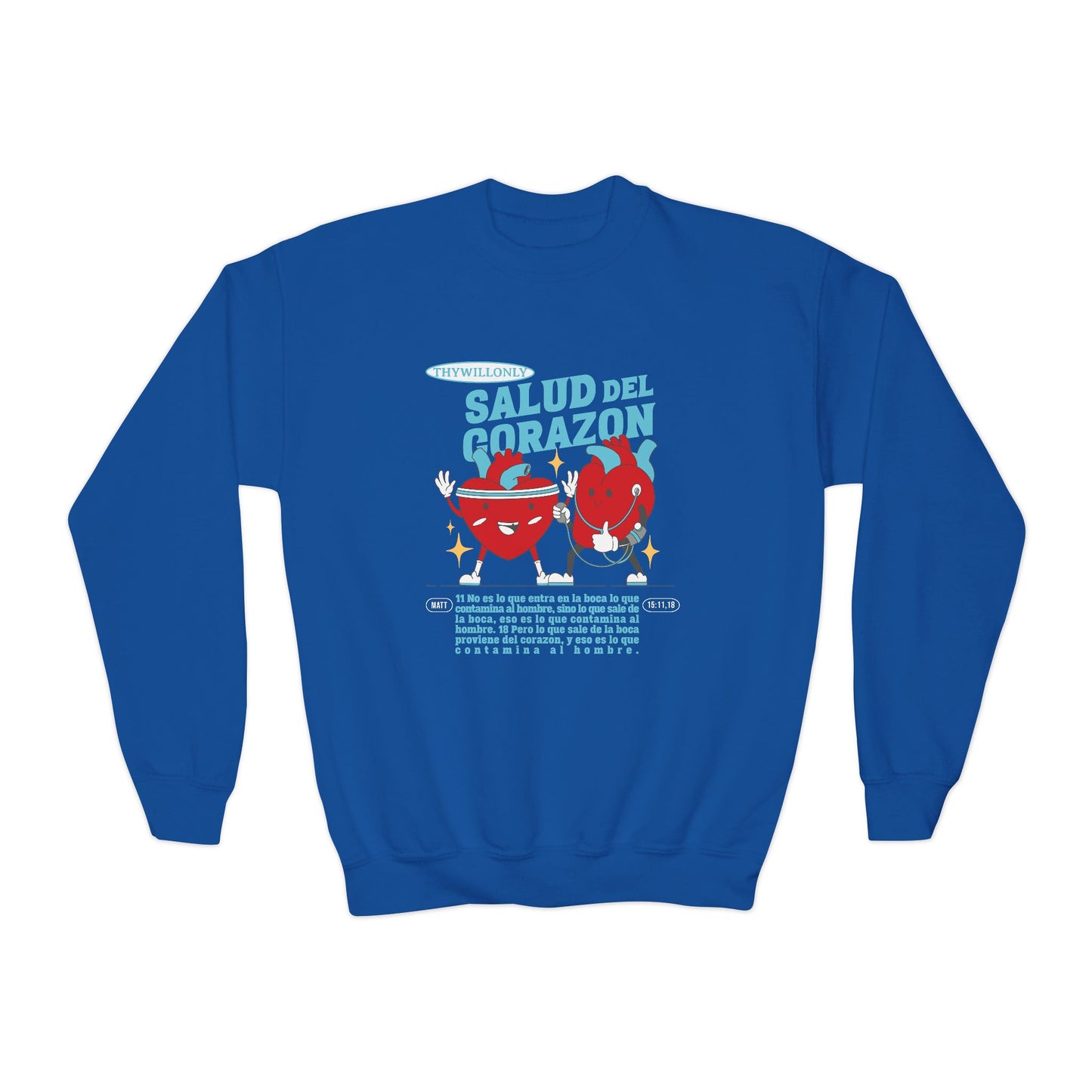 Mateo 15:11,18 - Sudadera para Niños: Las Palabras Reflejan el Corazón