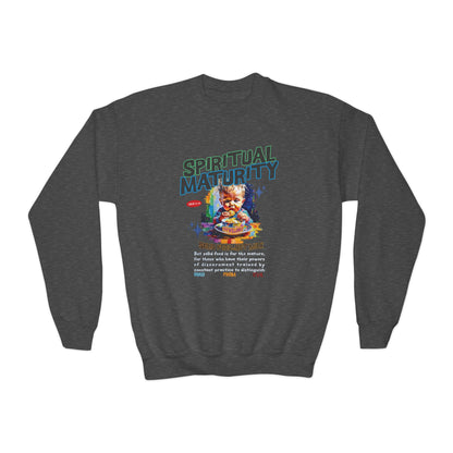 Hebrews 5:14 Kids Crewneck: Spiritual Maturity
