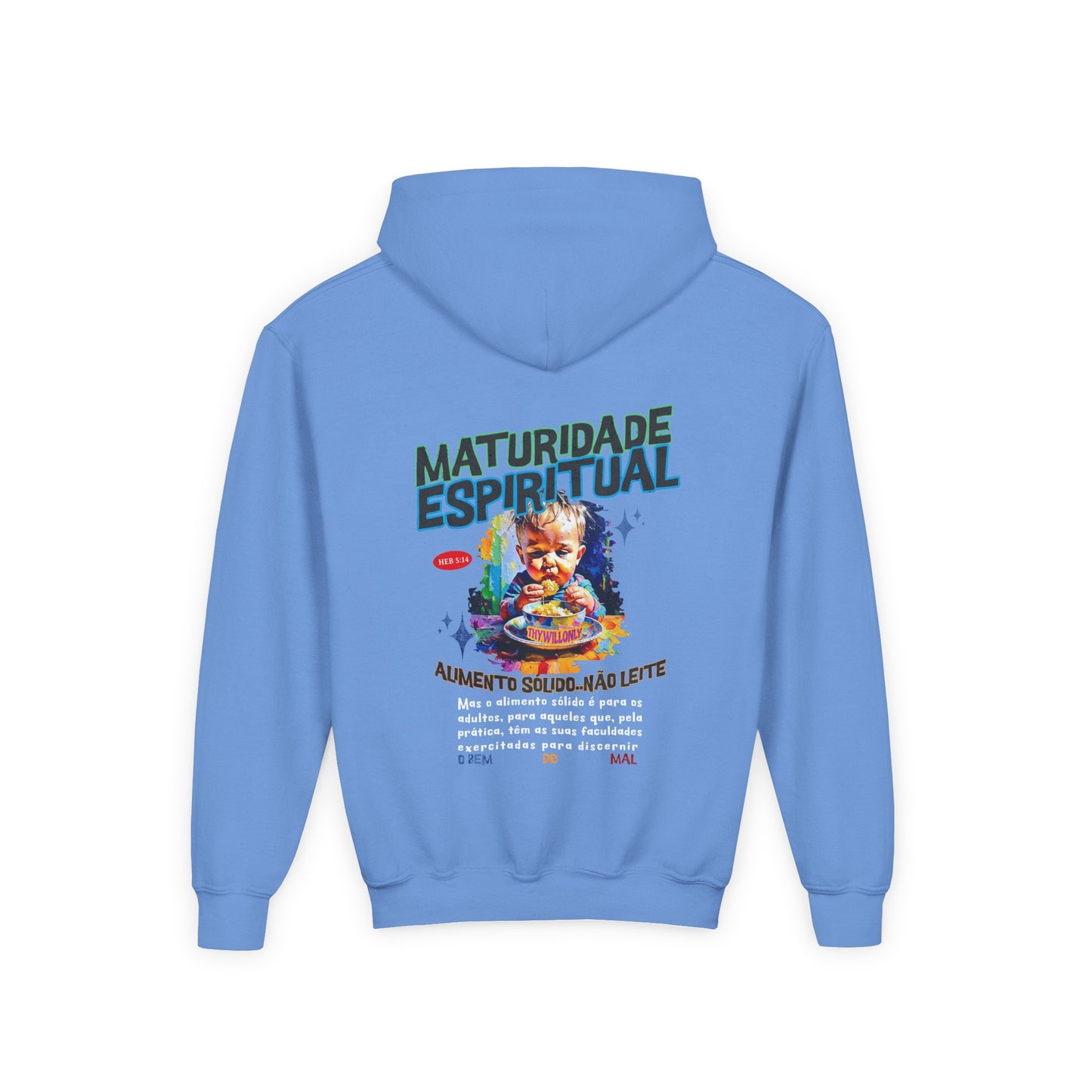 Camiseta Infantil Hebreus 5:14 – Maturidade Espiritual