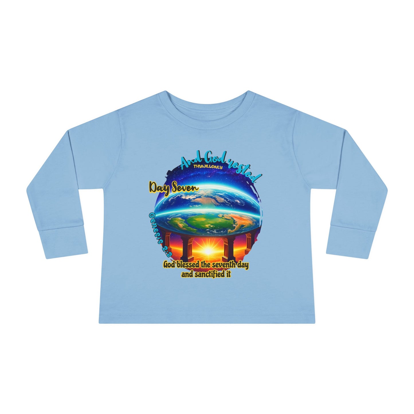Creation Day 7 Toddler LS Tee – God Rested