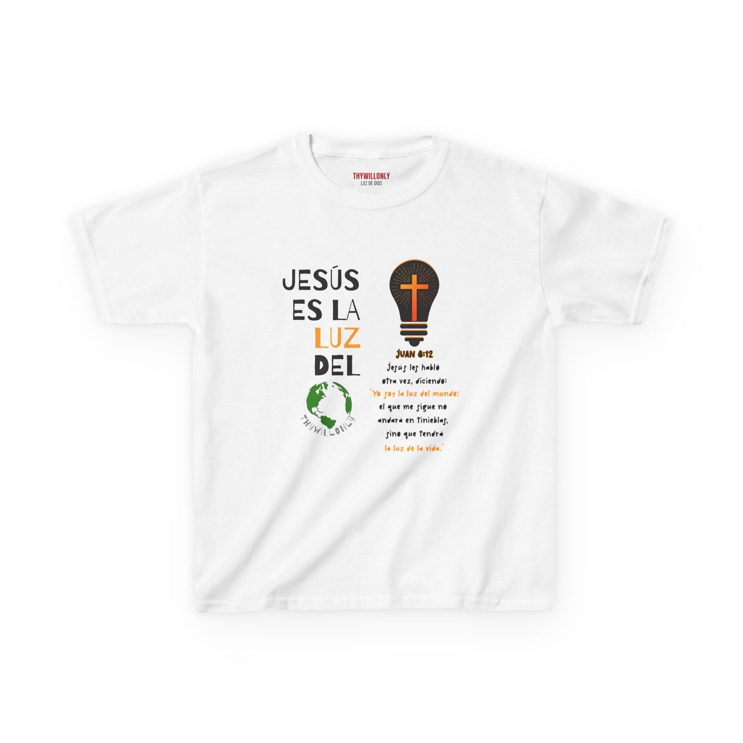 Juan 8:12 - Camiseta de Jovenes: La Luz del Mundo