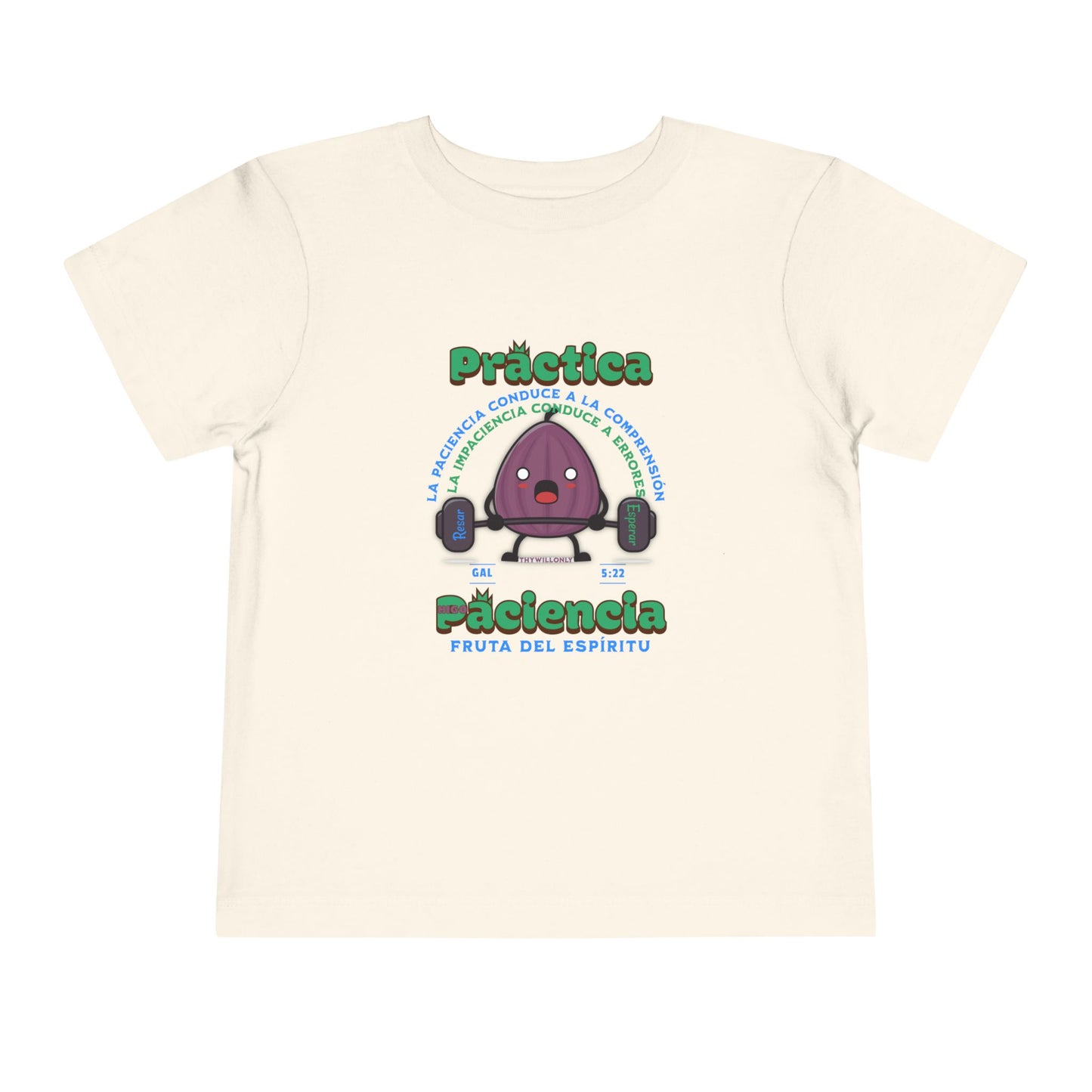 Gálatas 5:22 - Camiseta para Niños: Paciencia – Fruto del Espíritu