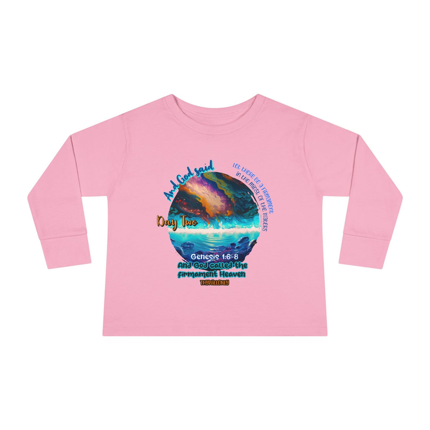 Creation Day 2 Toddler LS Tee: Sky Above, Waters Below