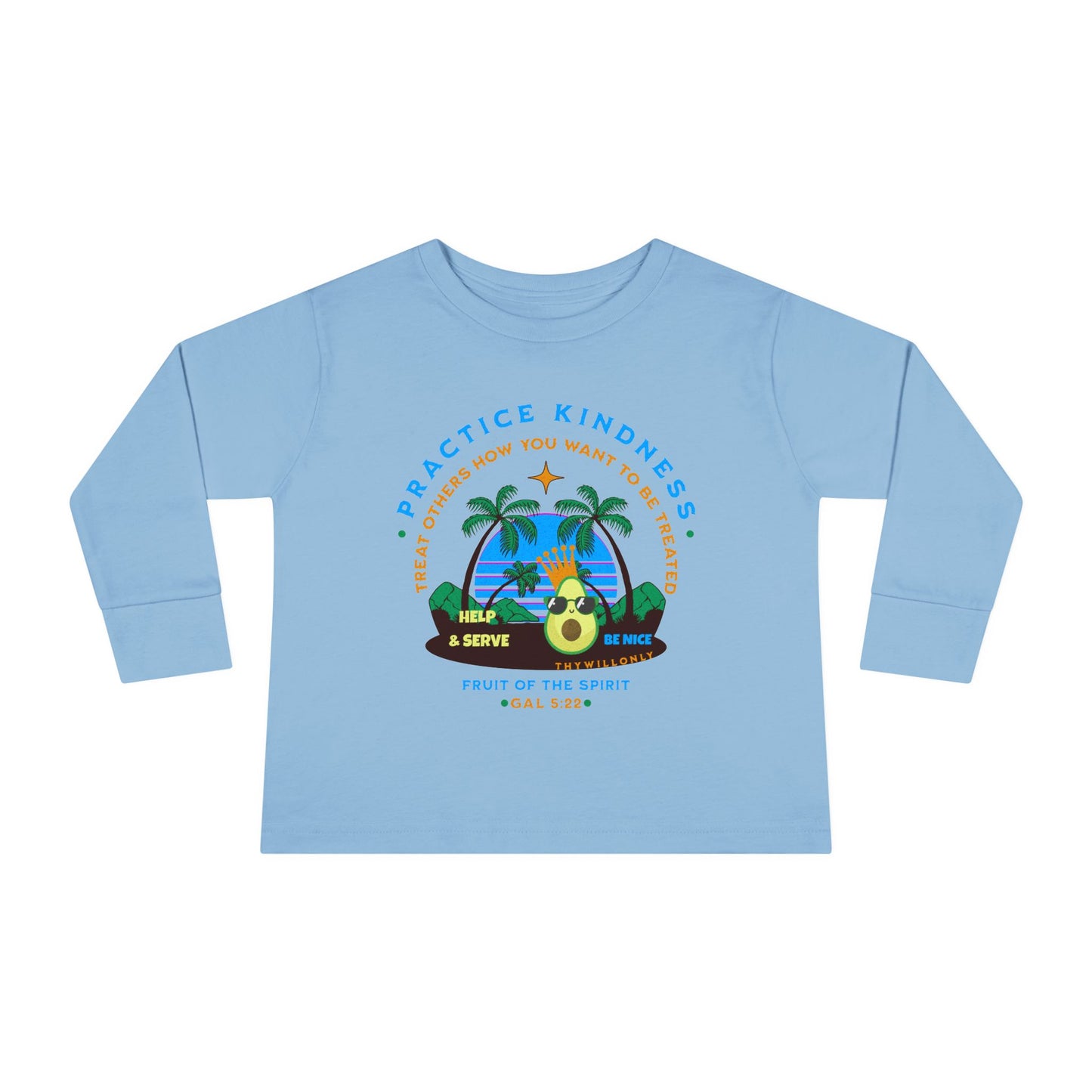 Galatians 5:22 Toddler LS Tee: Kindness – Fruit of the Spirit