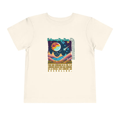 Día 4 de la Creación - Camiseta Infantil: Luces en los Cielos