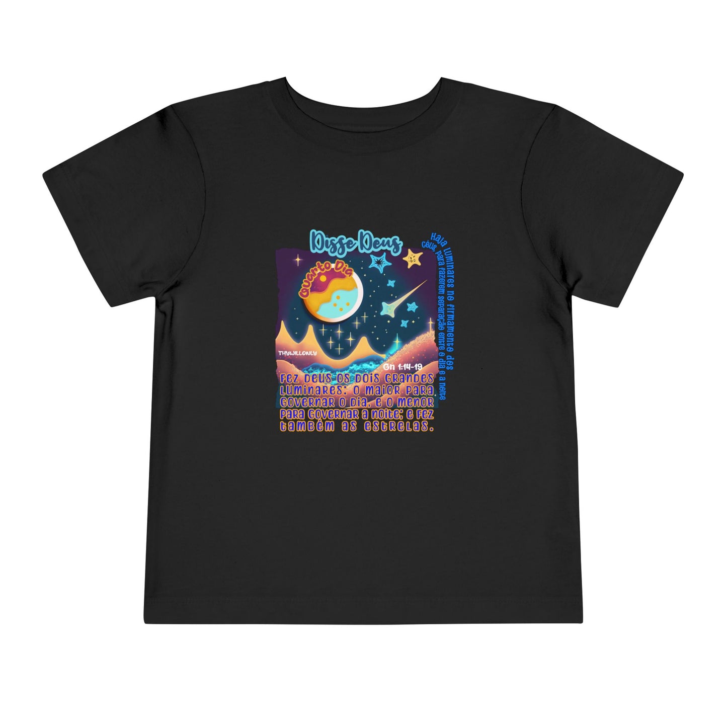Camiseta Infantil – Dia 4 da Criação: Luzes nos Céus
