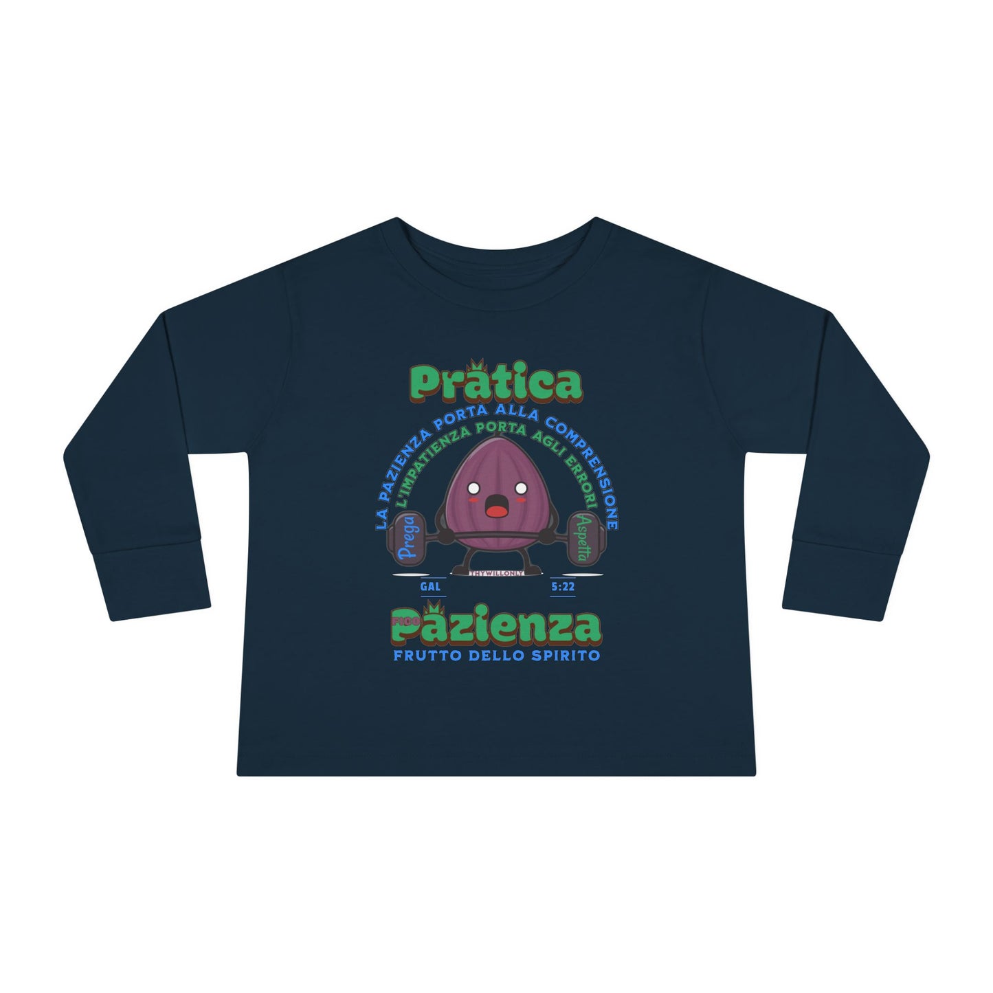 Galati 5:22 Maglietta per Bambini: Pazienza – Frutto dello Spirito