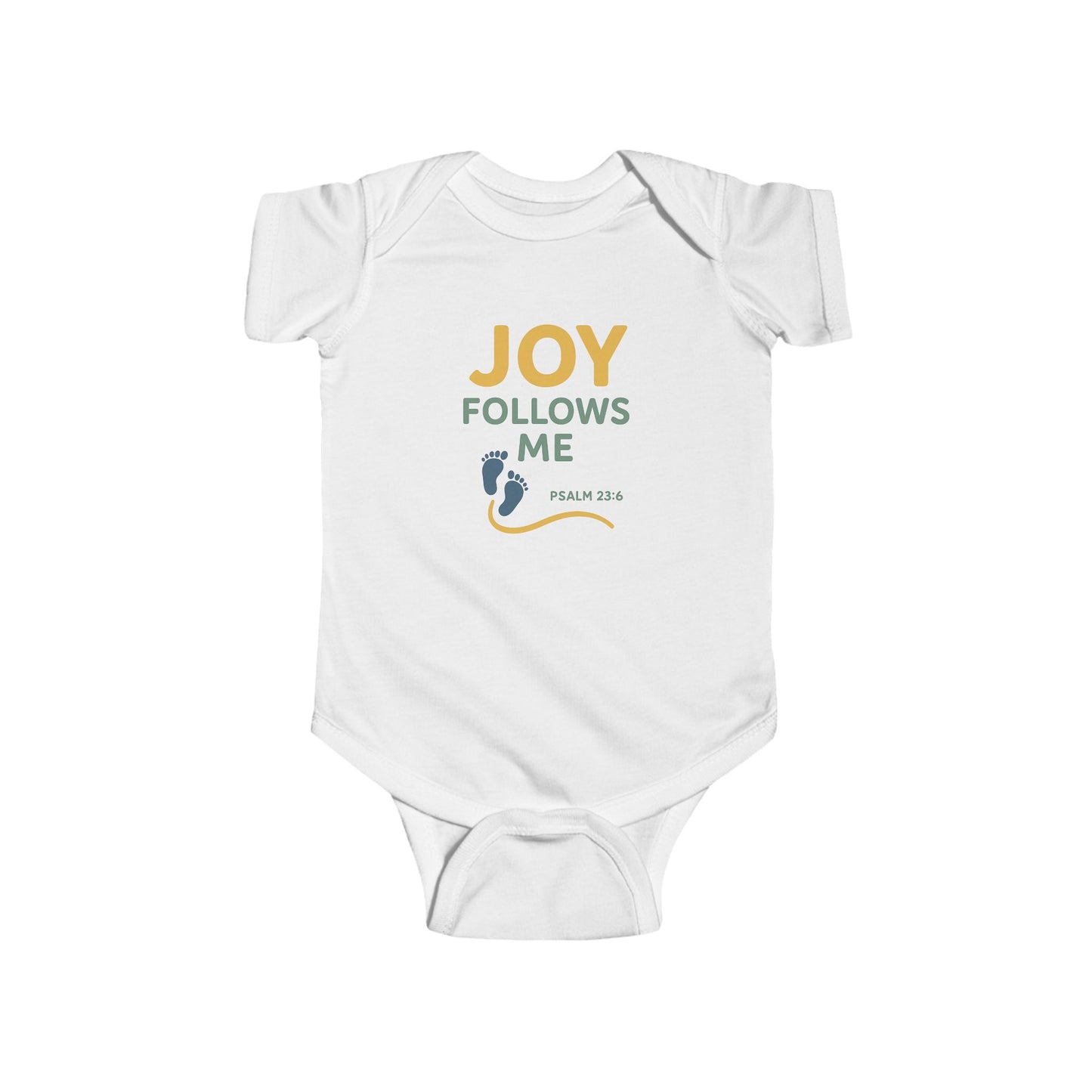 Psalm 23:6 - Joy Follows Me Baby Onesie
