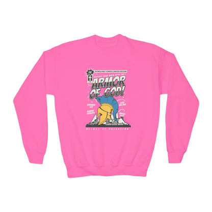 Ephesians 6:17 Youth Crewneck: Helmet of Salvation – Armor of God