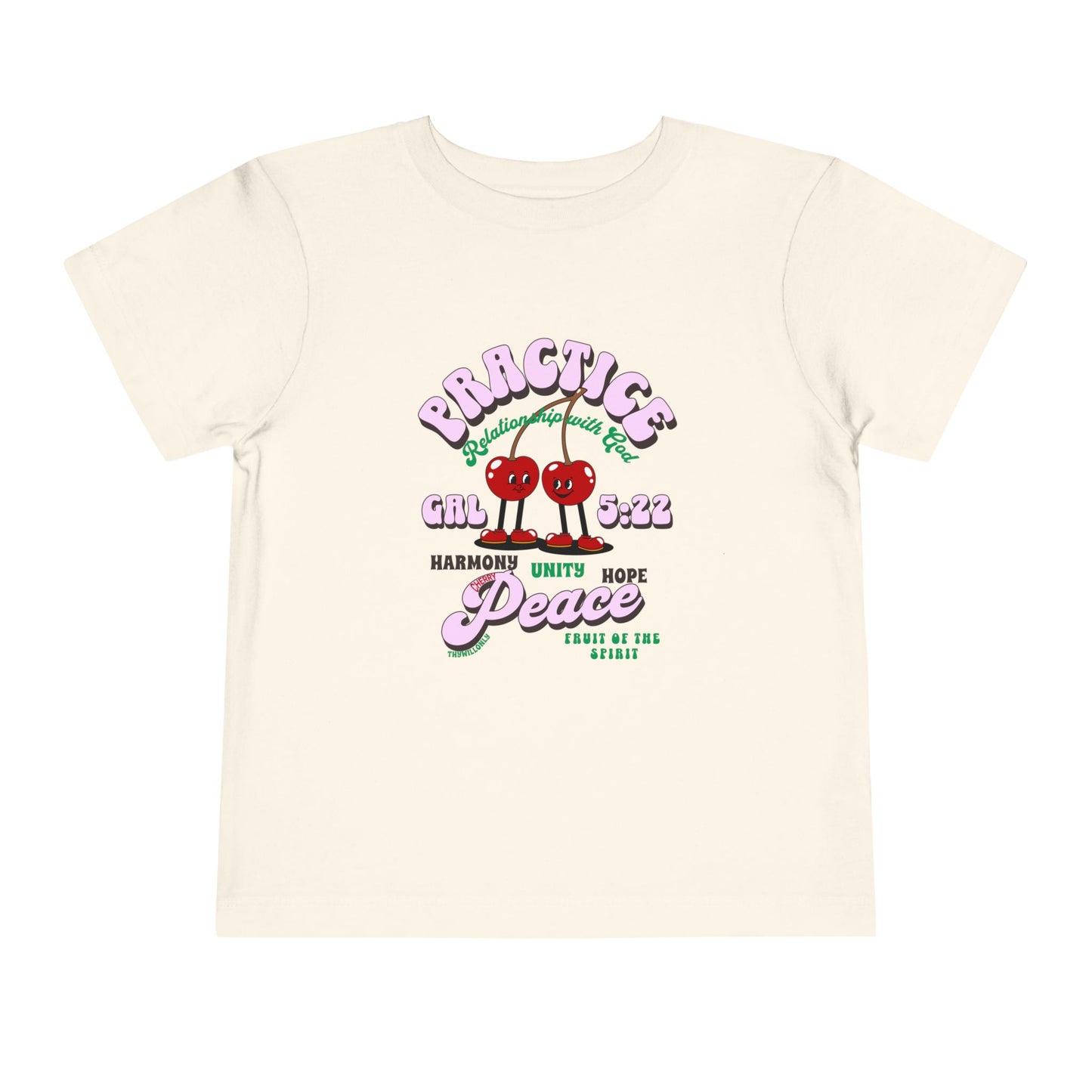 Galatians 5:22 Toddler Tee: Peace – Fruit of the Spirit