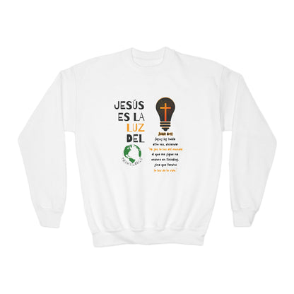 Juan 8:12 Sudadera de Jovenes: La Luz del Mundo
