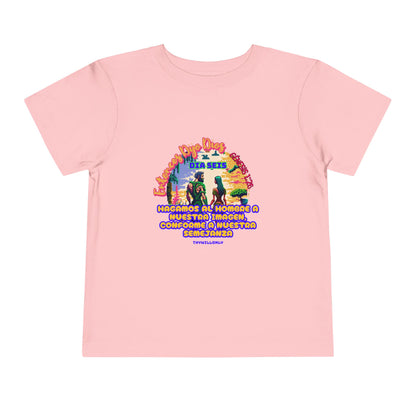 Día 6 de la Creación - Camiseta Infantil: Hecho a Su Imagen