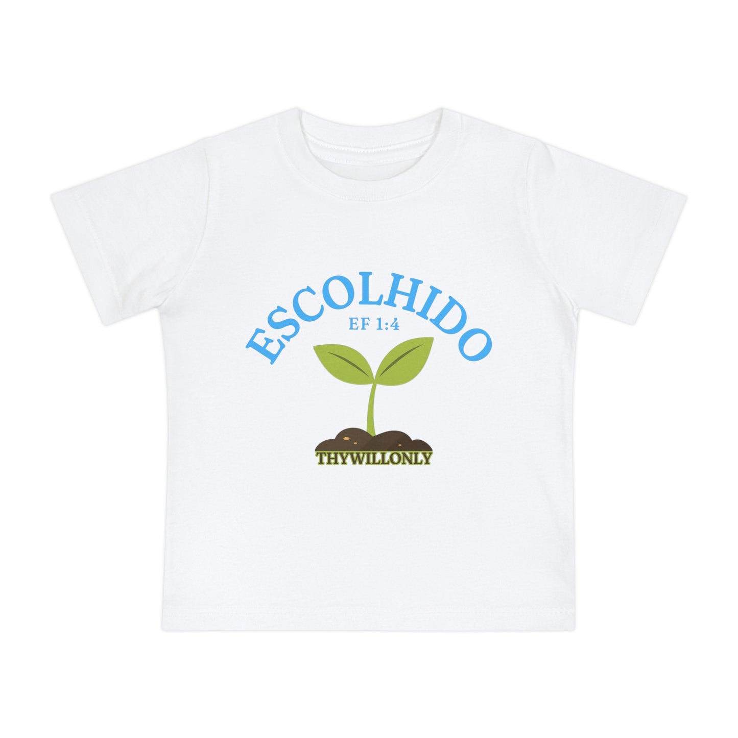 Efésios 1:4 - Camiseta de Bebê Escolhido