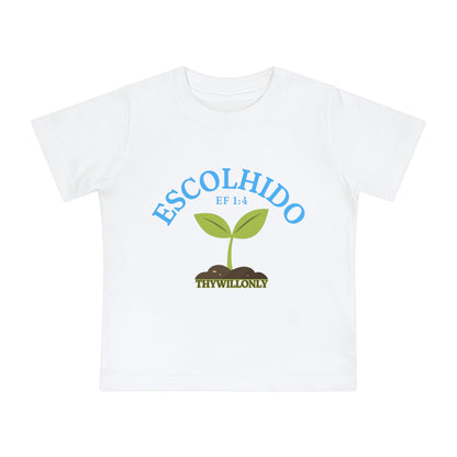 Efésios 1:4 - Camiseta de Bebê Escolhido