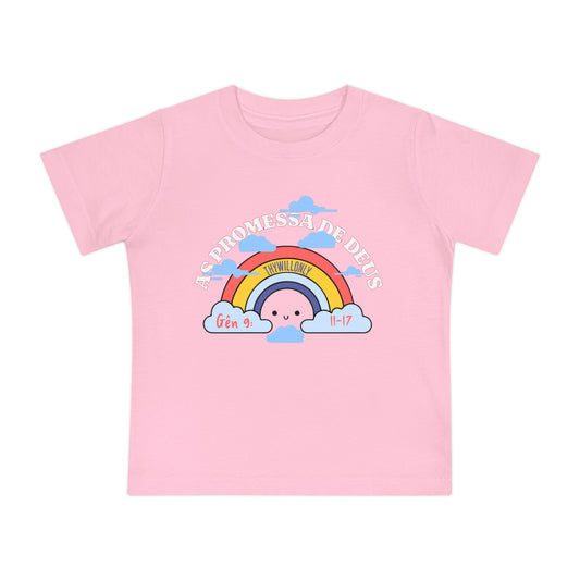 Gênesis 9:11–17 - Camiseta de Bebê A Promessa de Deus