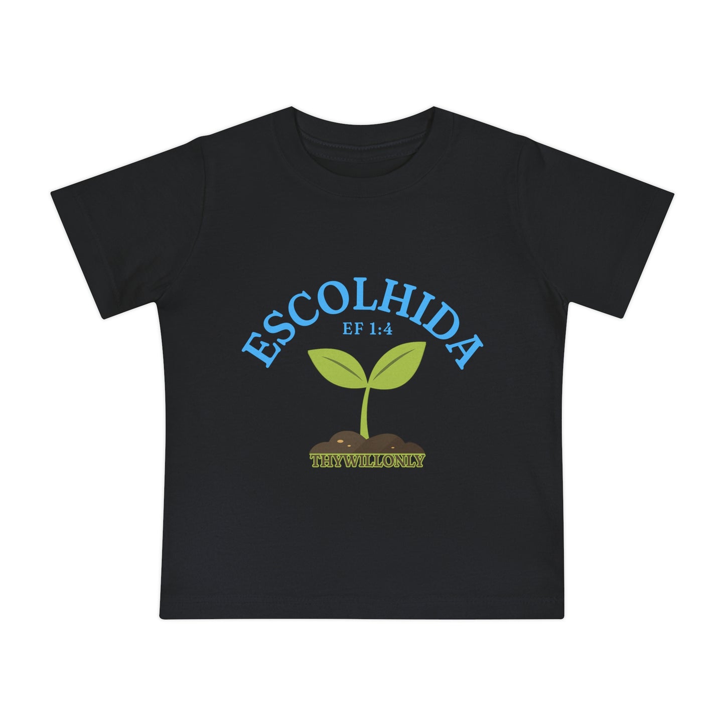 Efésios 1:4 - Camiseta de Bebê Escolhida