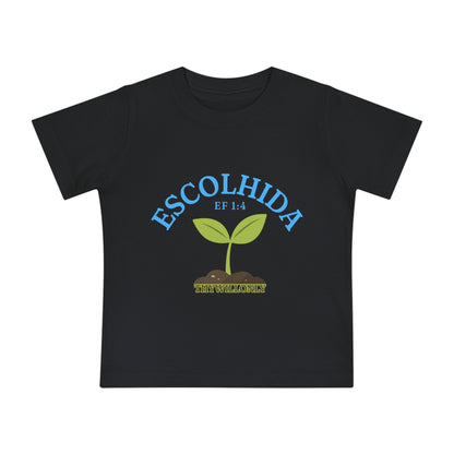 Efésios 1:4 - Camiseta de Bebê Escolhida